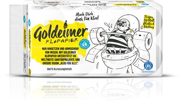 Goldeimer Küchenrolle 3lg 4 Rollen à 128 Blatt