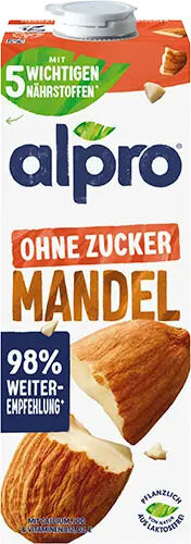 Alpro Mandeldrink ohne Zucker 1,0l