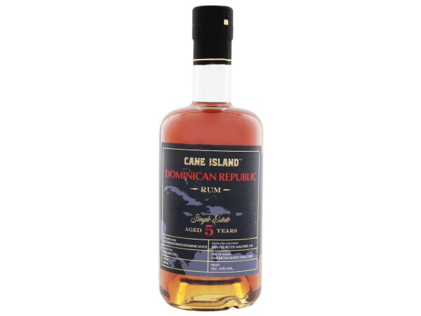Cane Island DOMINICAN REPUBLIC 5 J. Old Single Estate Rum  0,7l