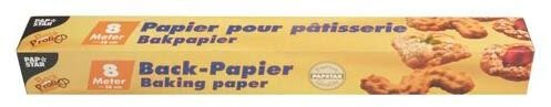 Backpapier 8 m x 38 cm braun in Faltschachtel