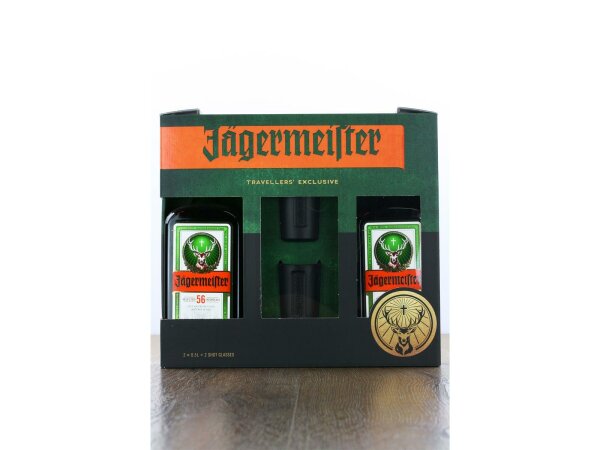 Jägermeister 2x0,5l + Tumbler & Stirrer +GB